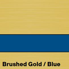 Brushed Gold/Blue FLEXIBRASS .020IN - Rowmark FlexiBrass